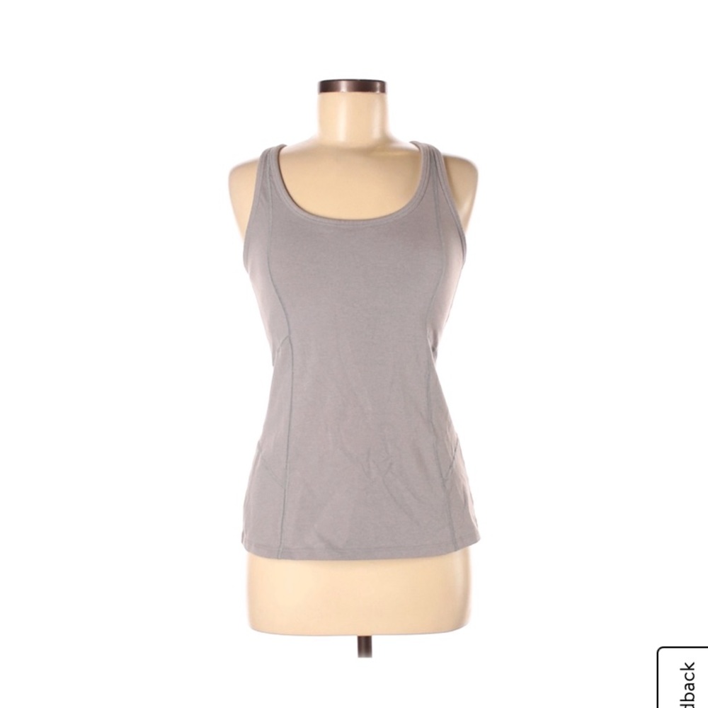 Athleta gray cross back tank size Large